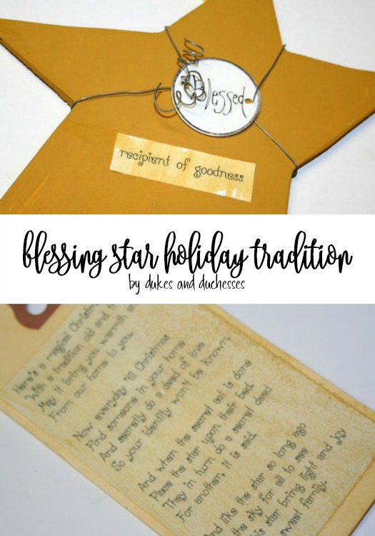 blessing star holiday tradition