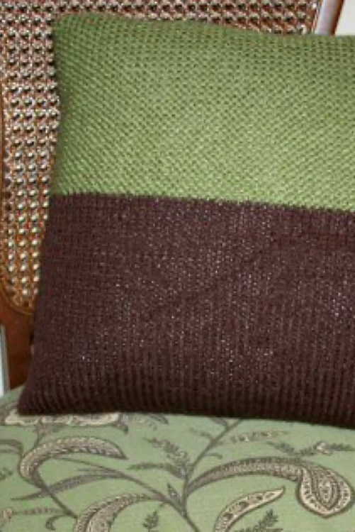 easy knit pillow pattern