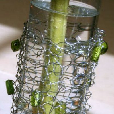 Knit Wire Vase