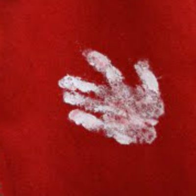 Handprint Baby Stocking