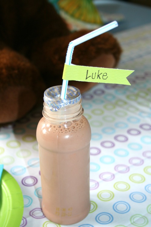 drinks at toddler pajama party