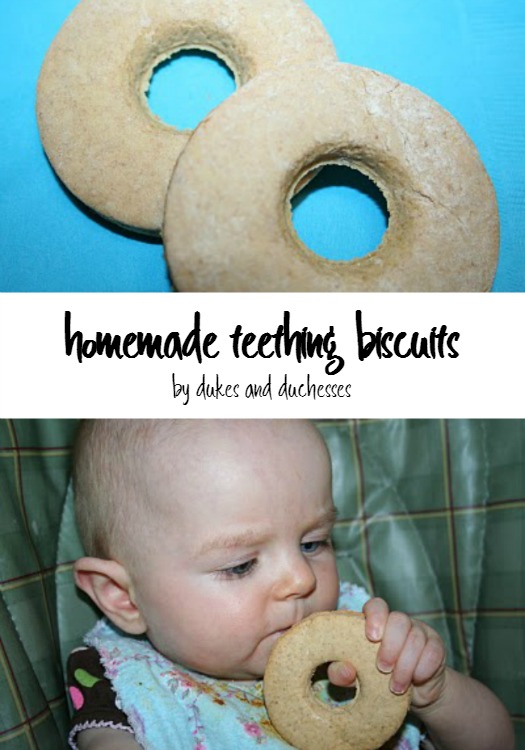 homemade teething biscuits