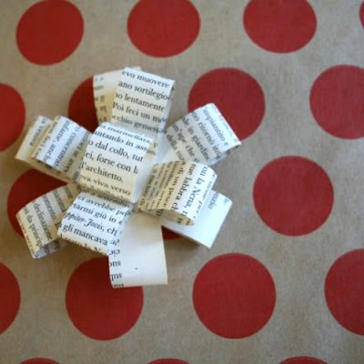 Book Page Paper Bows