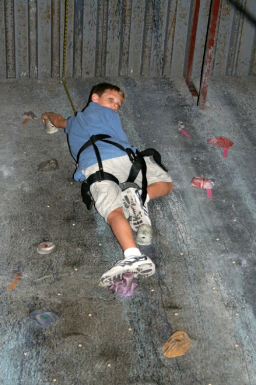 rock climbing birthday party for kids