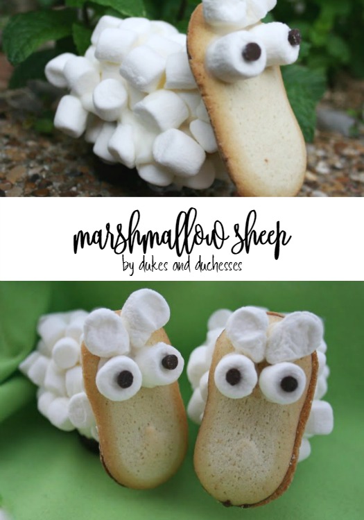 marshmallow sheep for easter