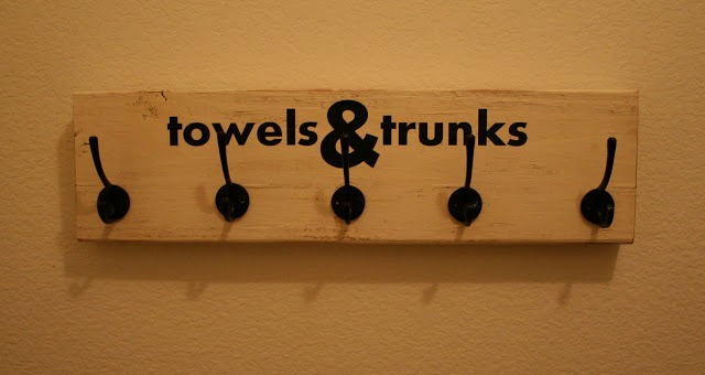 For towels and trunks