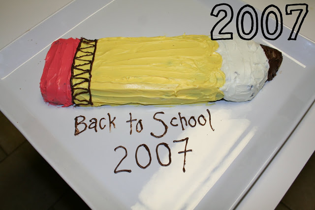 pencil cake for back to school celebration