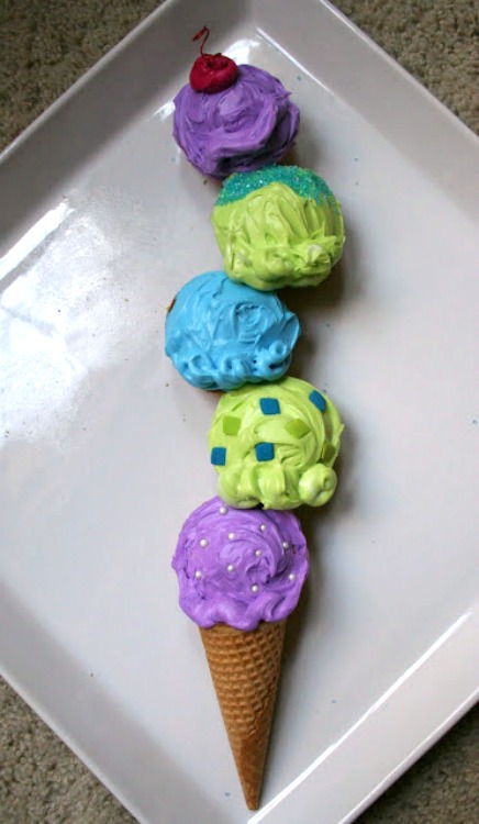 easy ice cream cone cake