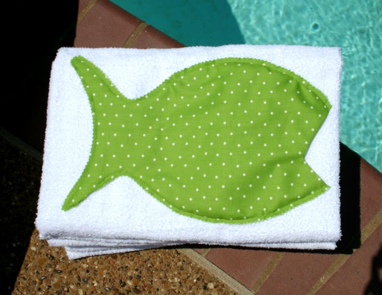 fish swim towel party favor