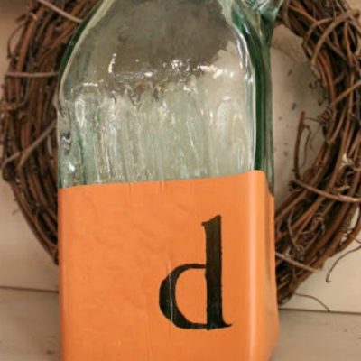 Monogrammed Paint Dipped Glassware