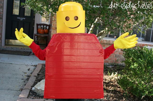 Lego Man costume - duct tape