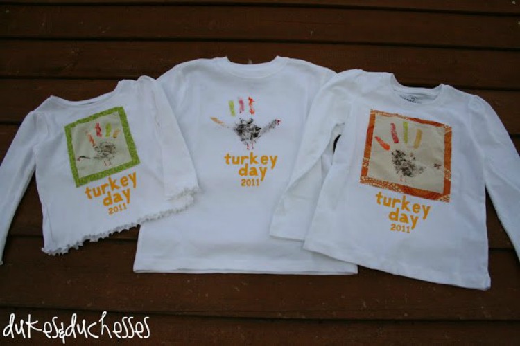 handprint turkey day thanksgiving shirt