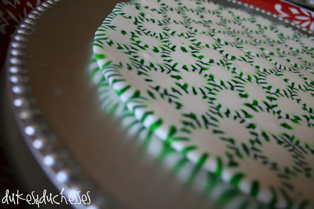 peppermint serving tray