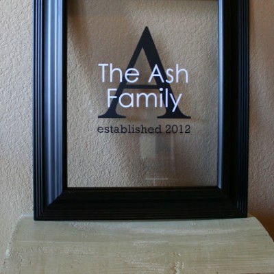 Vinyl Monogrammed Wall Art