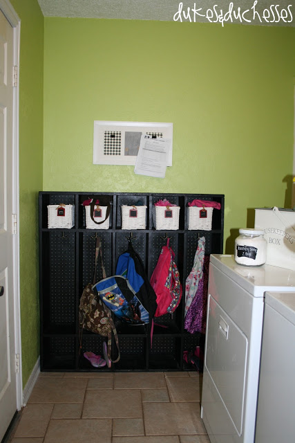 A green apple laundry room