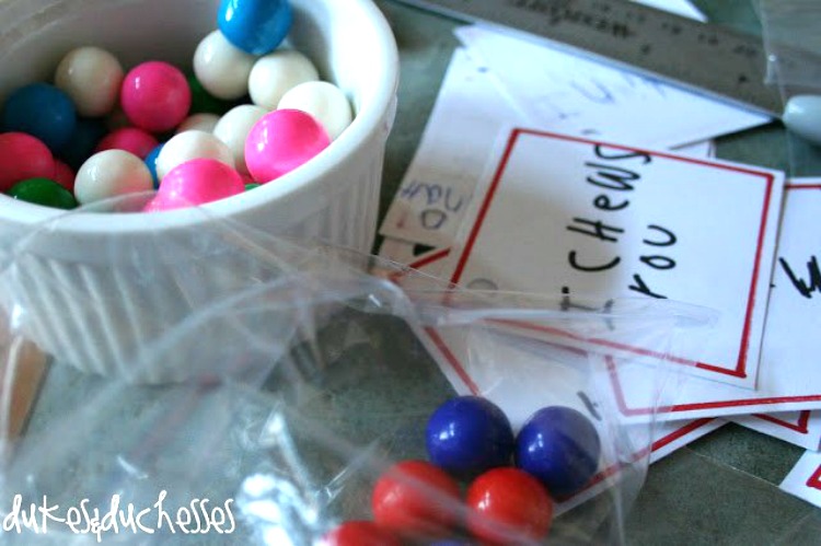 bubblegum valentines for kids