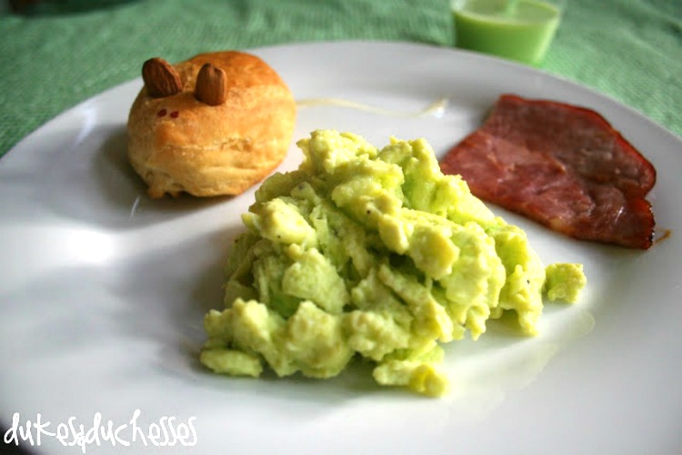 green eggs and ham and mouse biscuits