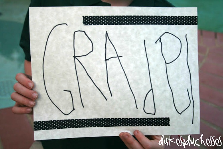 first day of school sign