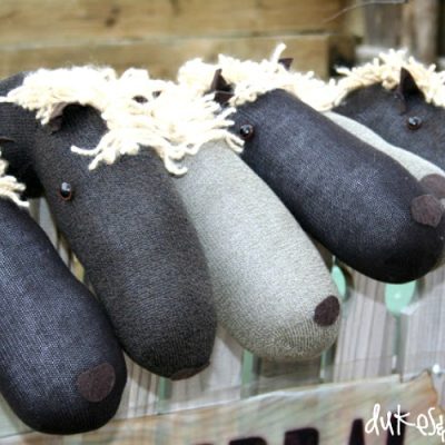 DIY Upcycled Sock Stick Ponies