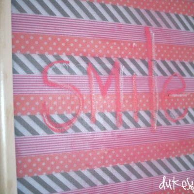 Washi Tape Chalk Board