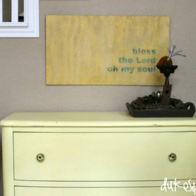 DIY Layered Paint Wall Art