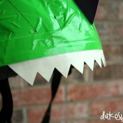 Duct Tape Dinosaur Bike Helmet