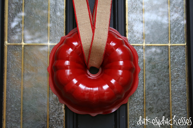 bundt pan Christmas wreath