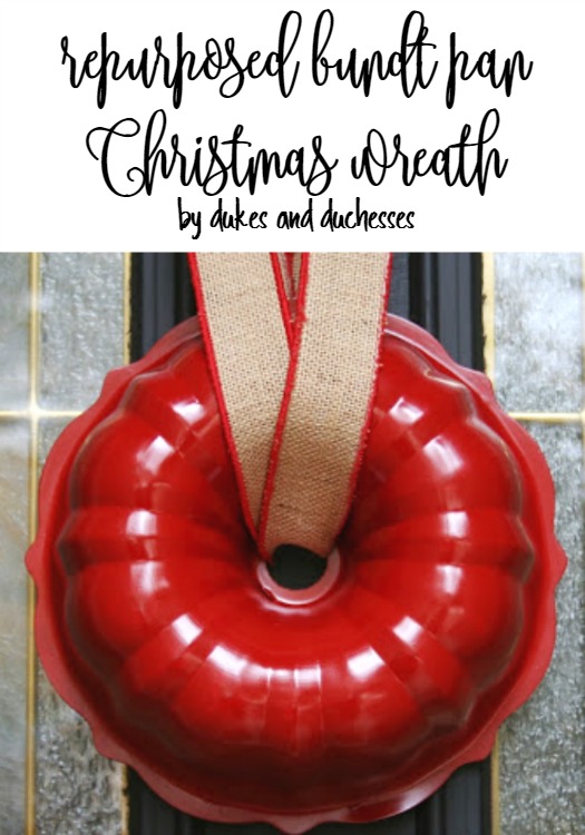 Upcycled Baking Pan Christmas Wreath - Project