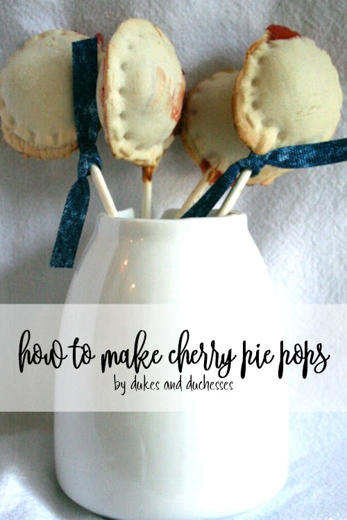 how to make cherry pie pops