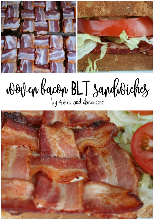 woven bacon blt sandwiches