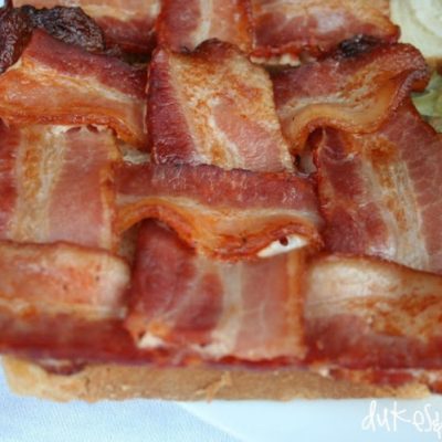 Woven Bacon BLT Sandwiches