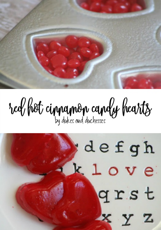 Red Hot Cinnamon Candy Hearts - Dukes and Duchesses