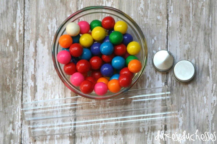 st. patrick's day rainbow gum tubes