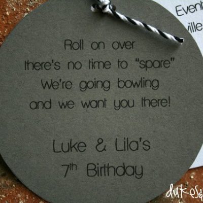 Bowling Party Invitations