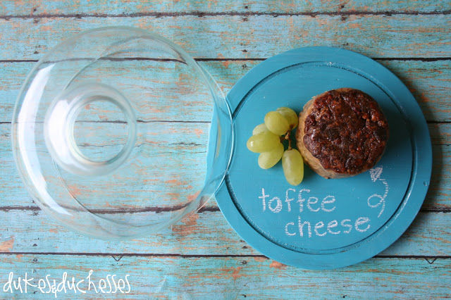 painted cheese platter with chalkboard coating