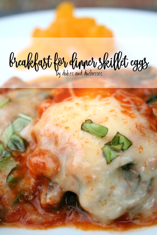 breakfast for dinner skillet eggs recipe