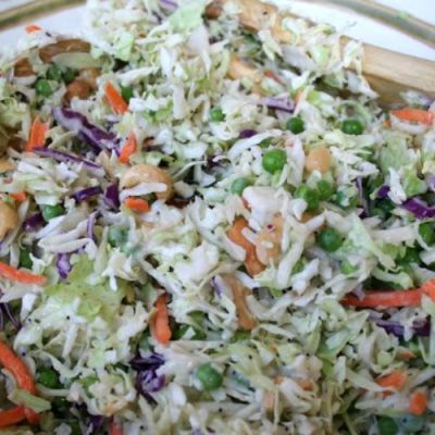 Cashew Coleslaw Salad Recipe