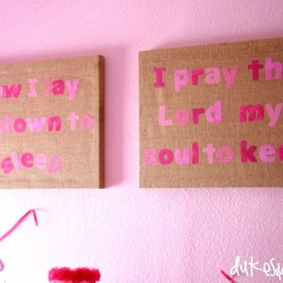 Children’s Prayer Fabric Wall Art