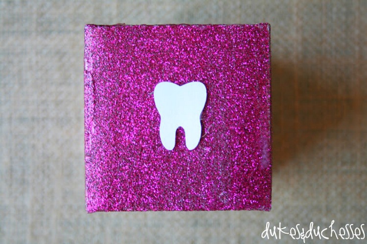 glitter tooth fairy box