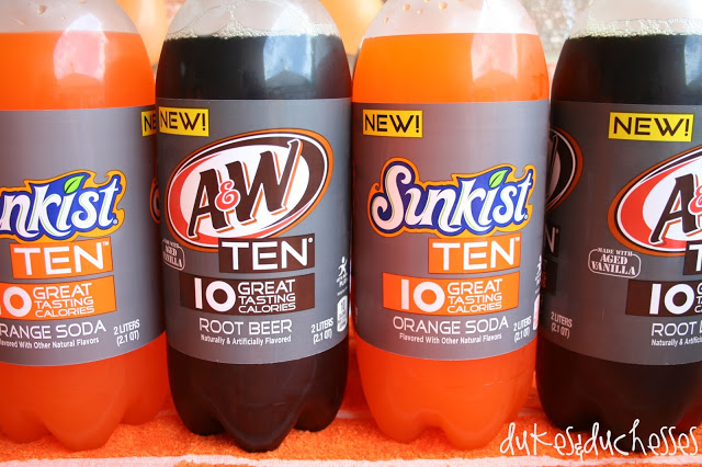 A&W root beer and Sunkist for ice cream floats