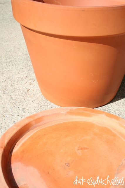how to make a terracotta pot table