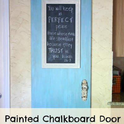 Painted Chalkboard Door
