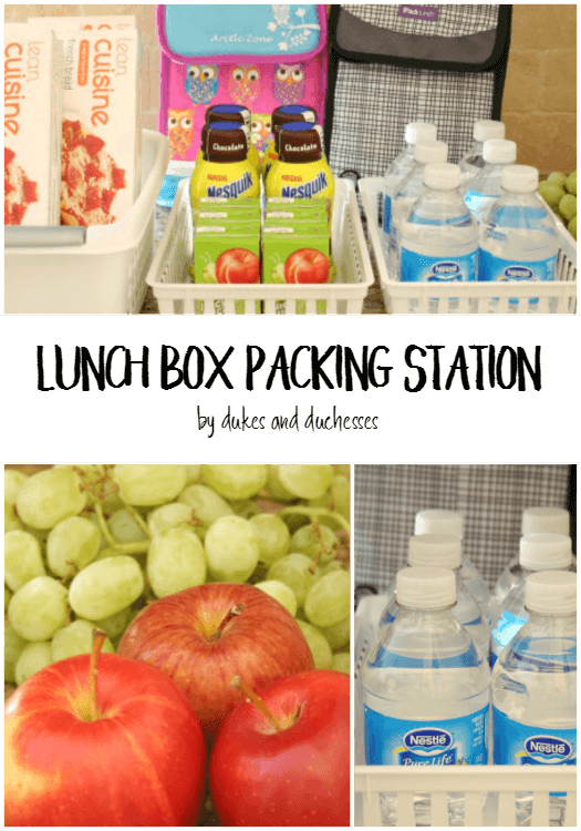 lunch box packing station