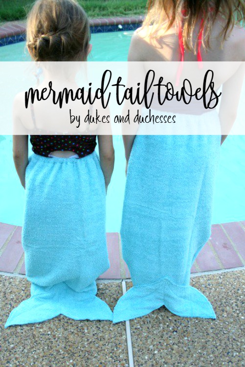 mermaid tail towels
