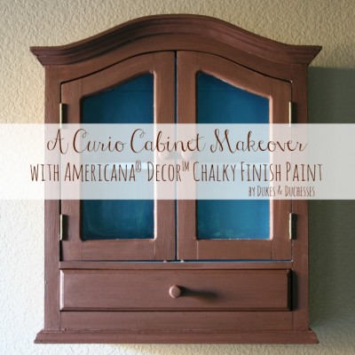 A Curio Cabinet Makeover with Chalky Finish Paint