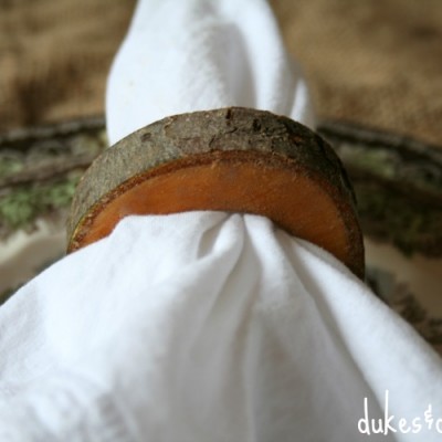 Wood Slice Napkin Rings