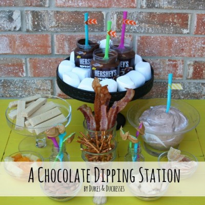 A Chocolate Dipping Station with Hershey’s™ Spreads