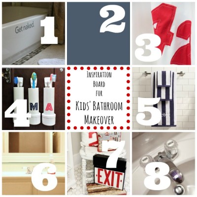 Inspiration for the Kids’ Bathroom Makeover