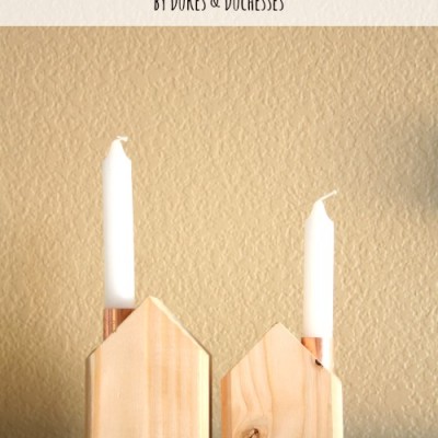 Scandinavian-Style Candlesticks