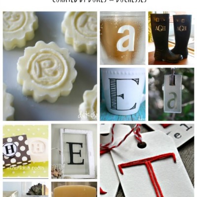25 Monogrammed DIY Projects